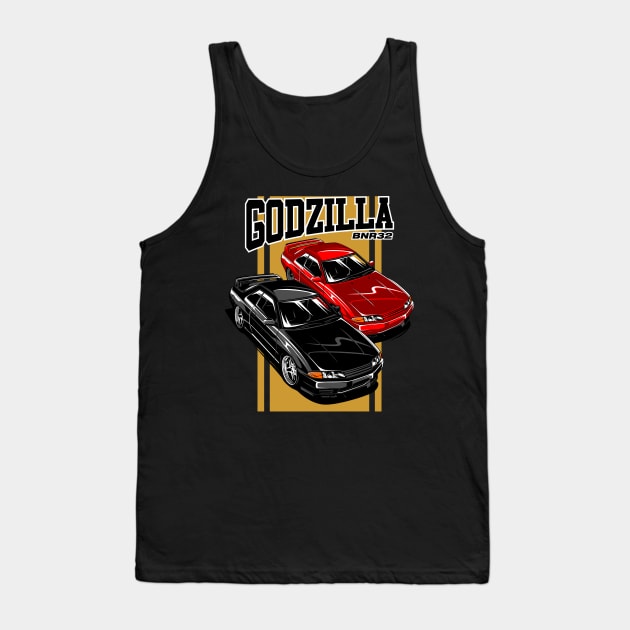 GT-R R32 BNR32 Tank Top by rizadeli